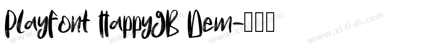 PlayFont HappyGB Dem字体转换